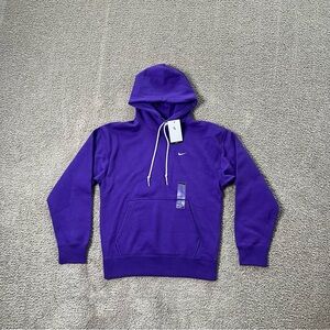 Nike Solo Swoosh Fleece Pullover Hoodie Men’s Size Small